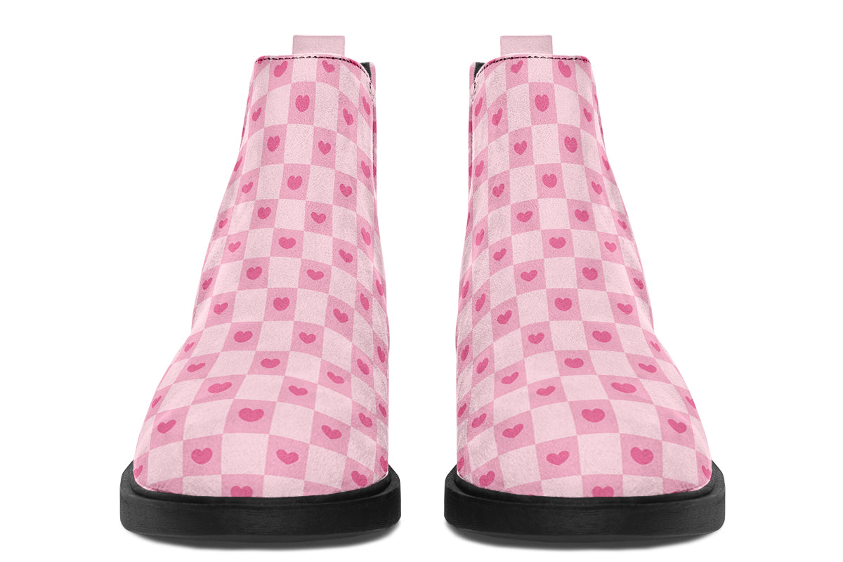 Pink Heart Check