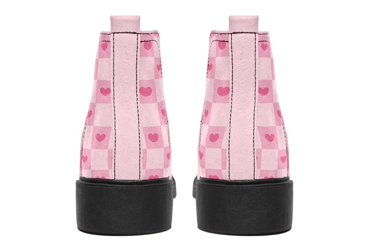 Pink Heart Check