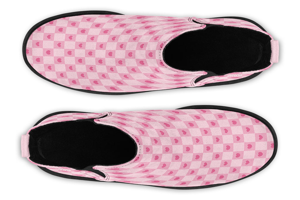 Pink Heart Check
