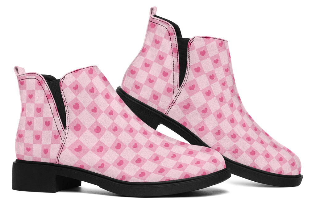 Pink Heart Check