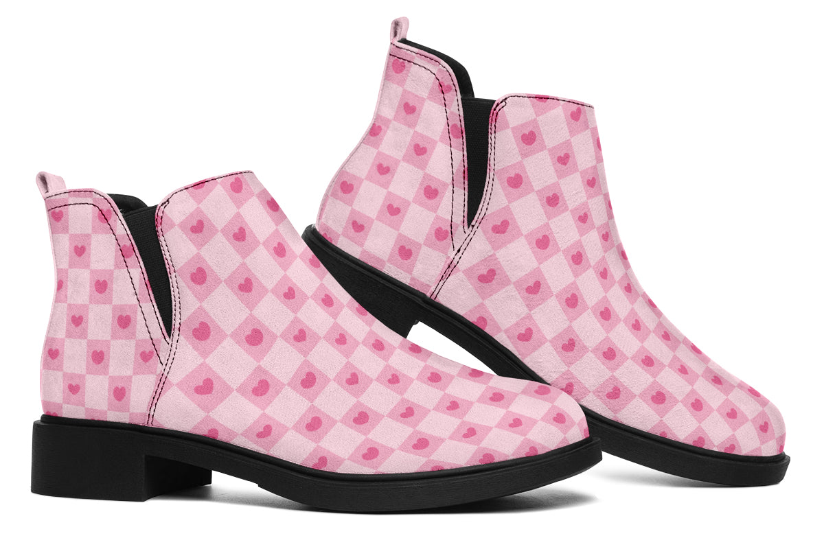 Pink Heart Check