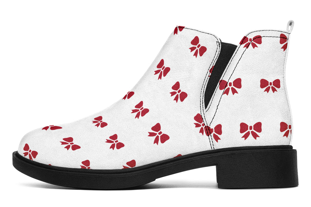 Ribbon Red on White