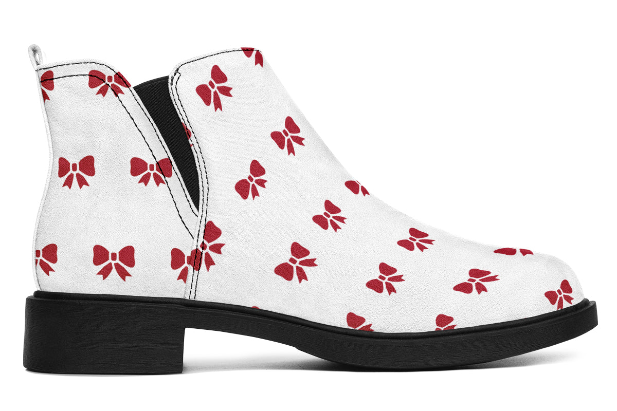 Ribbon Red on White