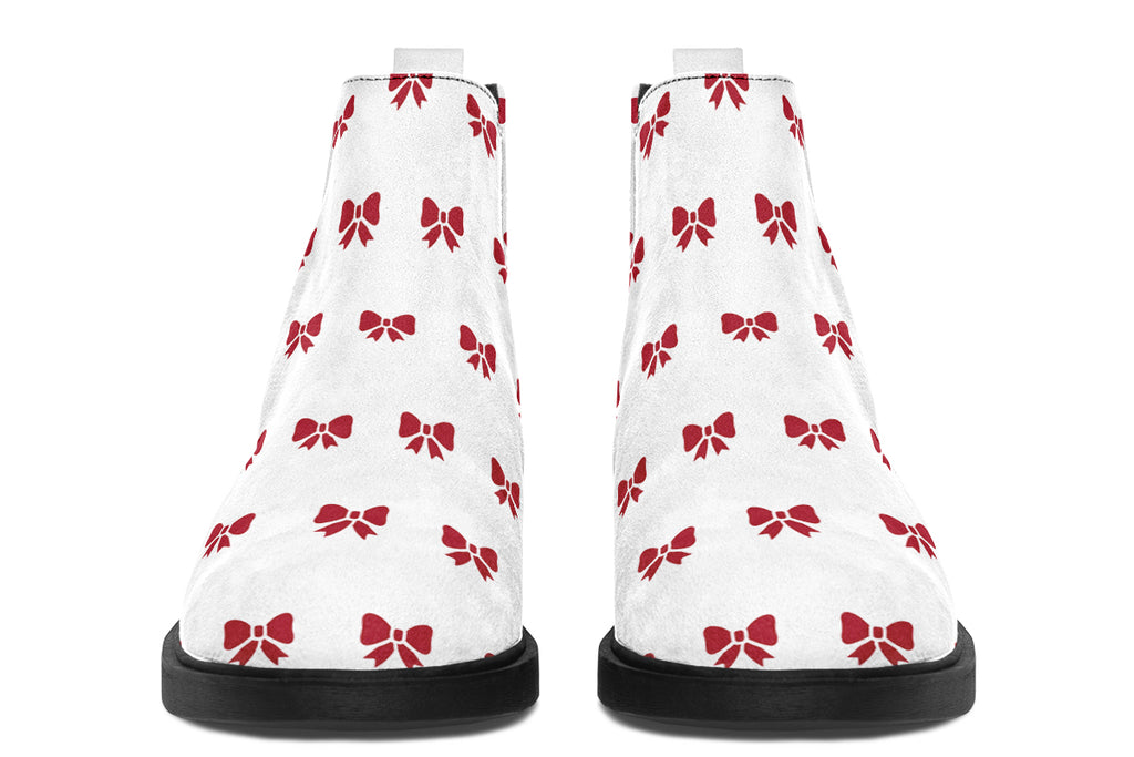 Ribbon Red on White