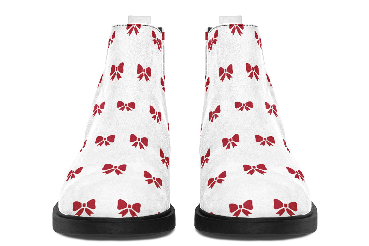 Ribbon Red on White