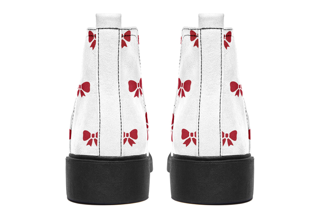 Ribbon Red on White