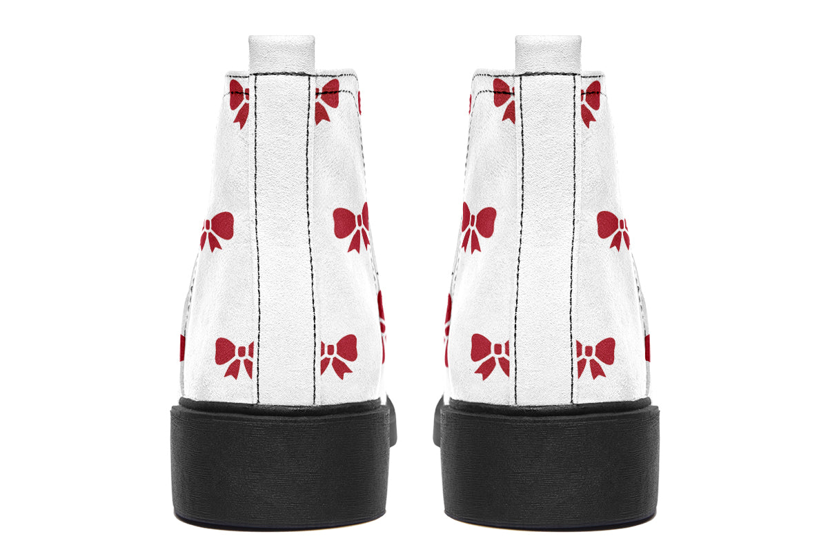 Ribbon Red on White