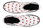 Ribbon Red on White