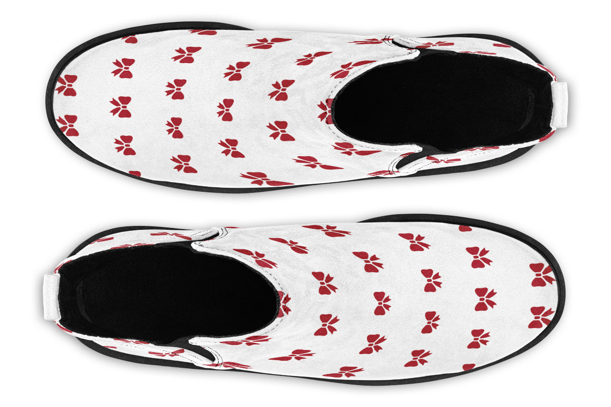 Ribbon Red on White