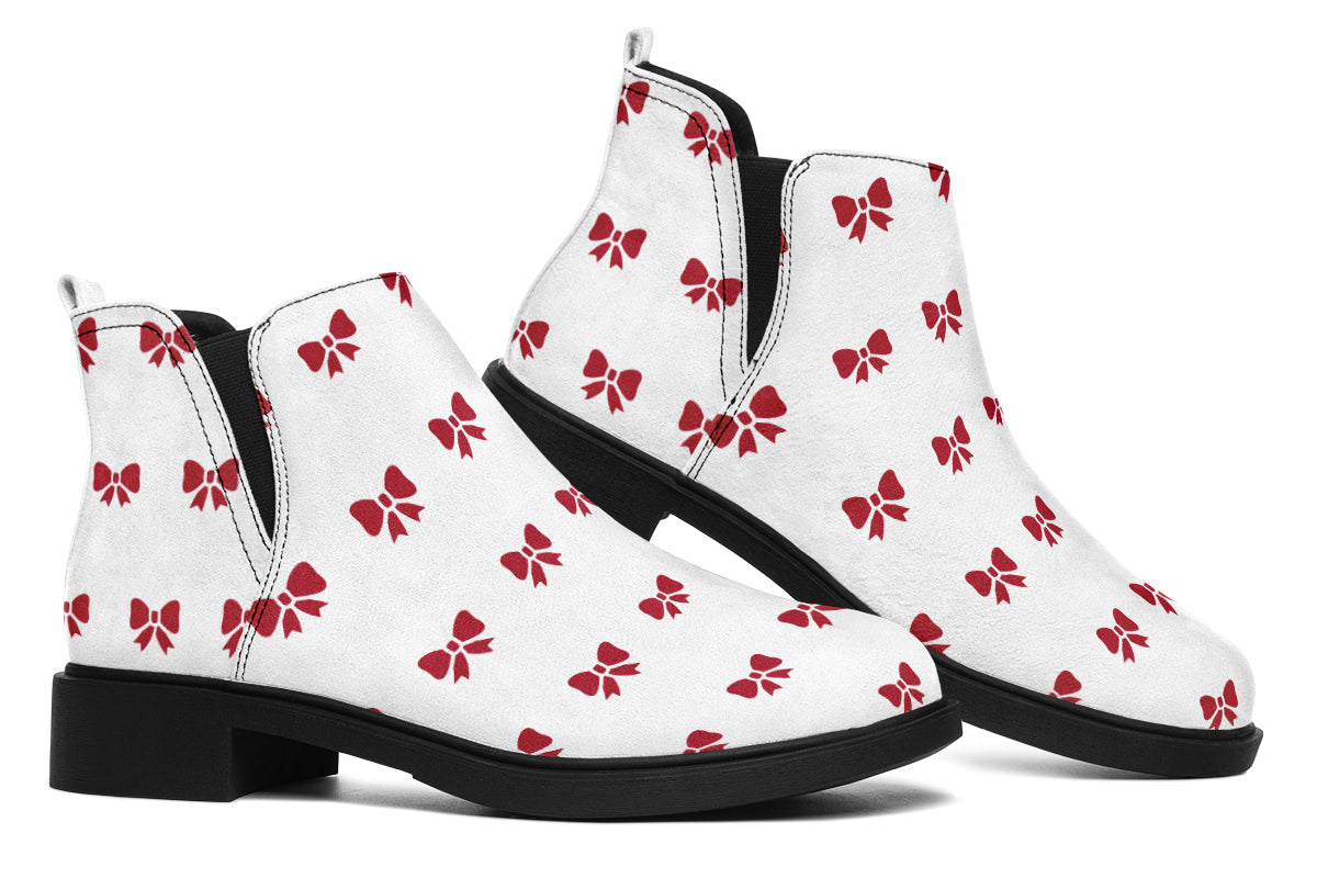 Ribbon Red on White