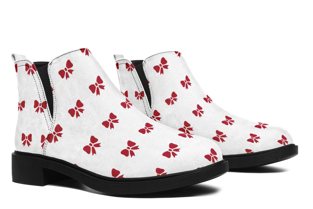 Ribbon Red on White