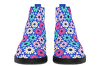 Royal Blue Retro Daisies