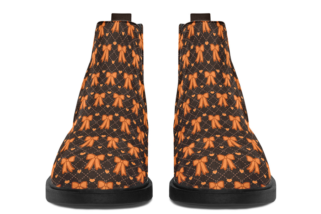 Tangerine Bows on Cocoa