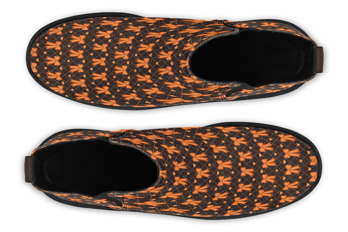Tangerine Bows on Cocoa