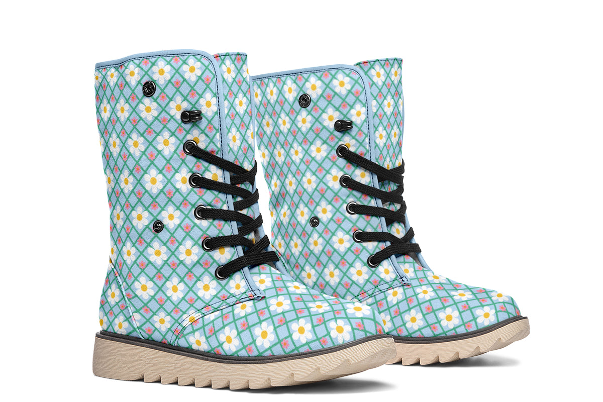 Blue Daisy Lattice