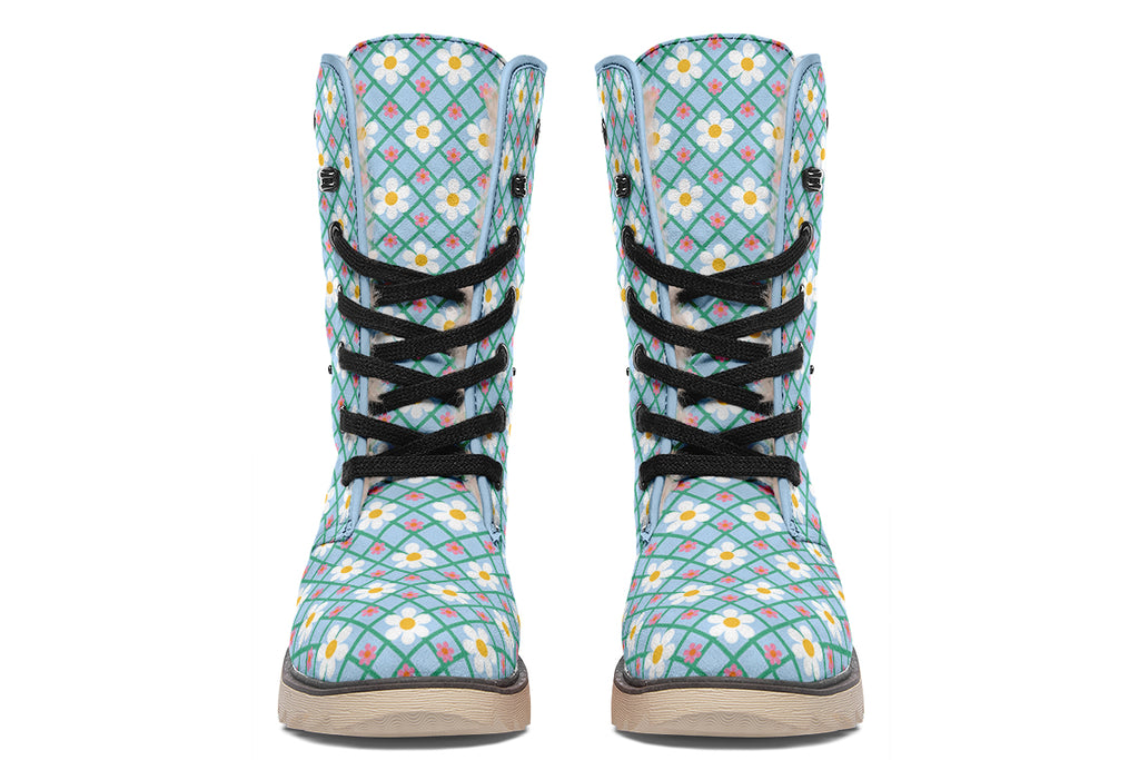 Blue Daisy Lattice