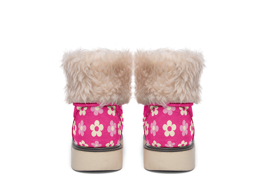Cream Flowers On Hot Pink