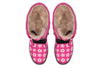 Cream Flowers On Hot Pink