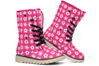 Cream Flowers On Hot Pink