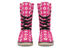 Cream Flowers On Hot Pink