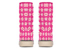 Cream Flowers On Hot Pink