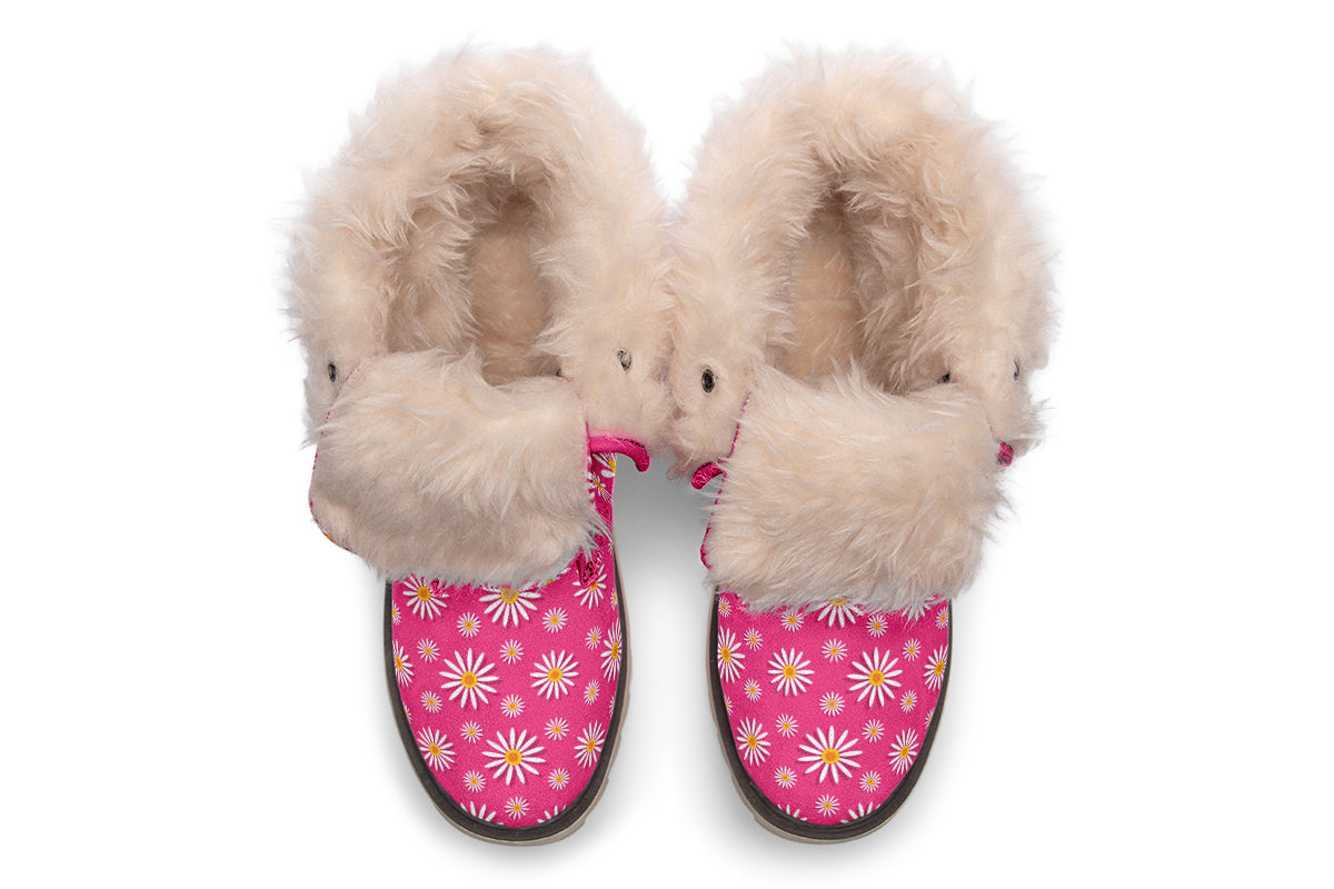 Daisies On Hot Pink