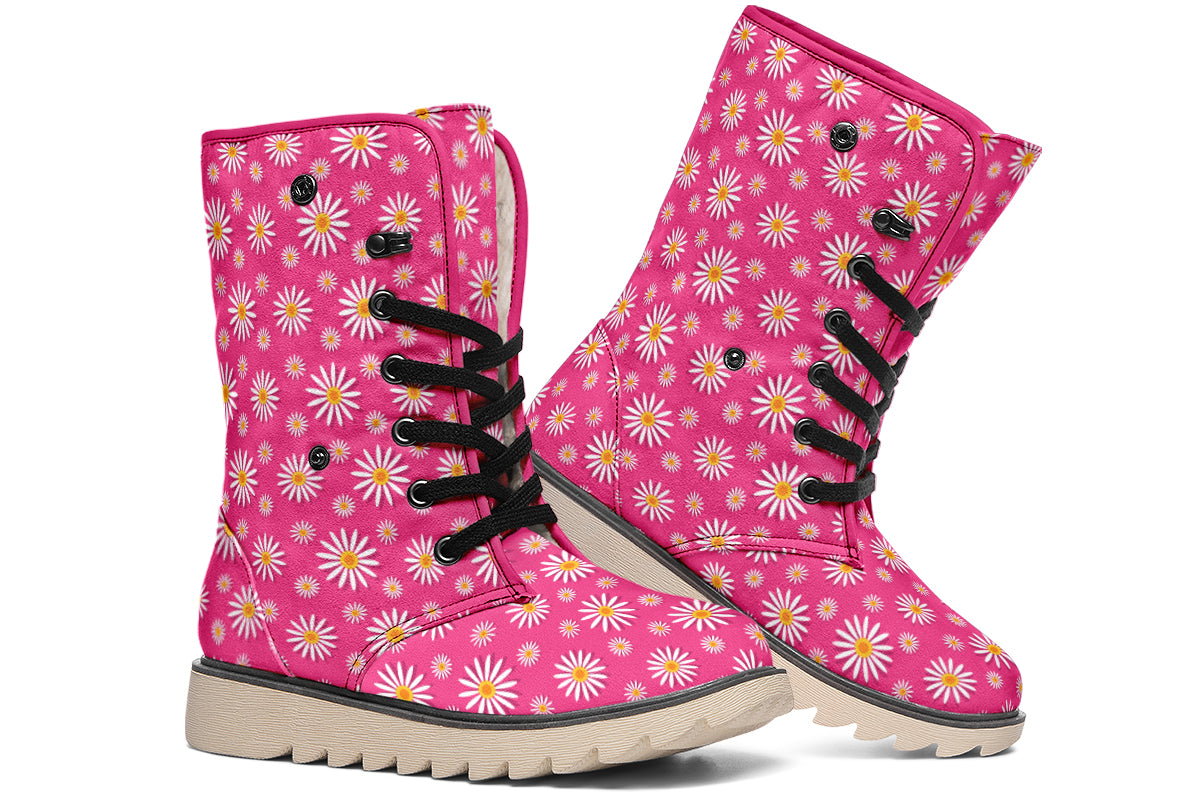 Daisies On Hot Pink
