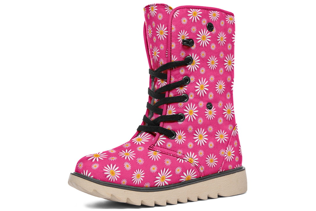 Daisies On Hot Pink