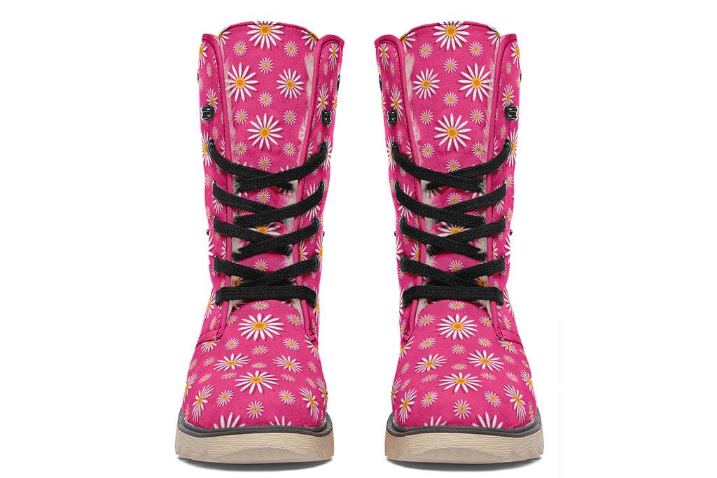 Daisies On Hot Pink