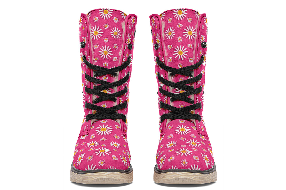 Daisies On Hot Pink