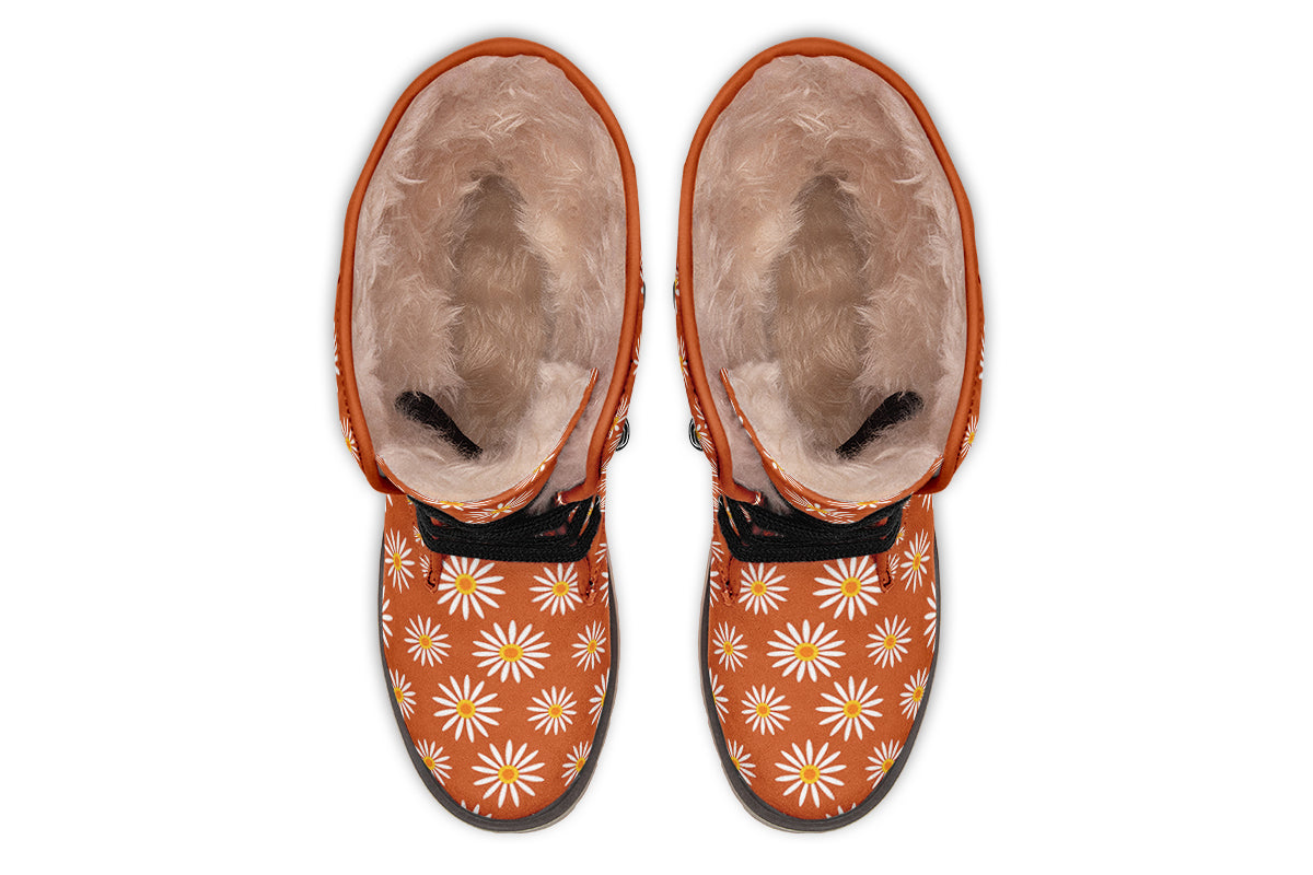 Daisies On Orange