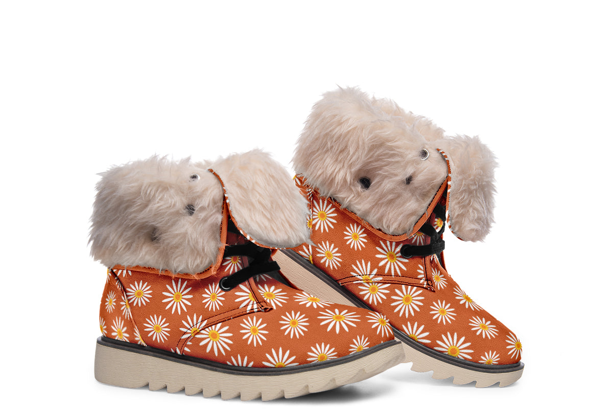 Daisies On Orange