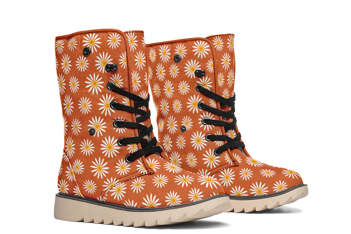 Daisies On Orange