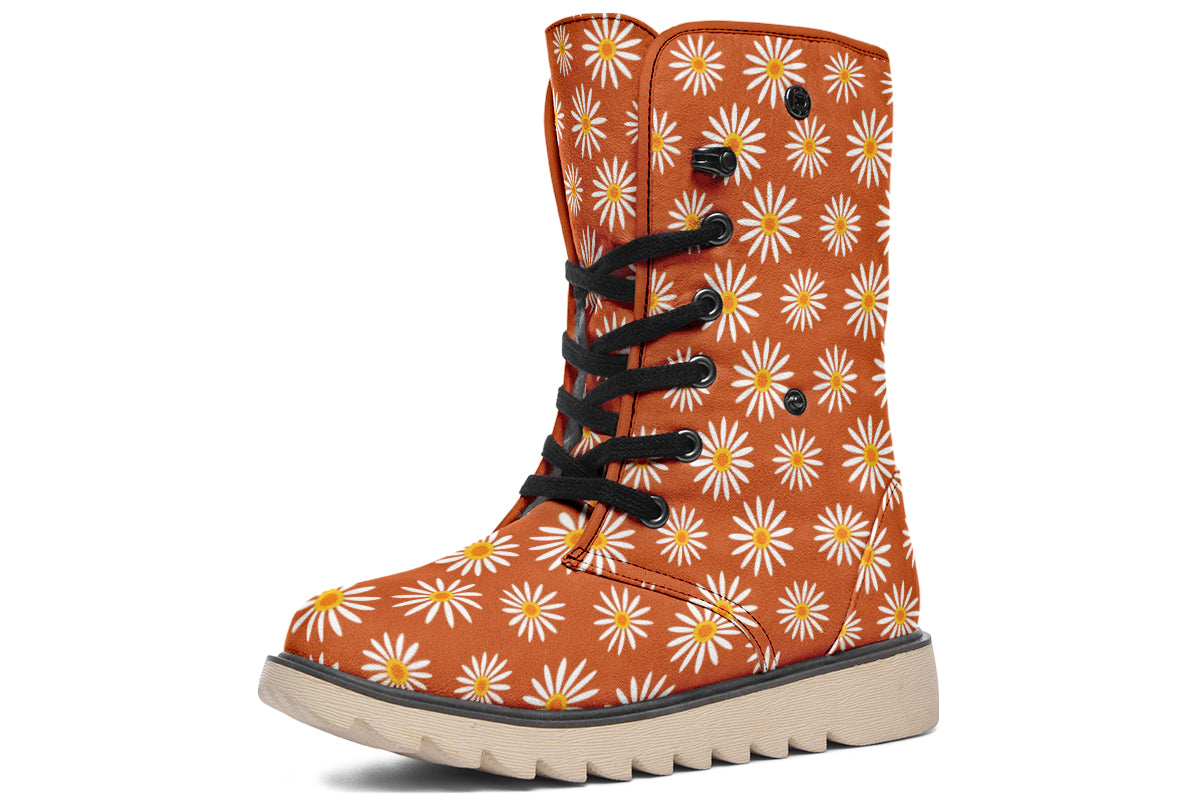 Daisies On Orange