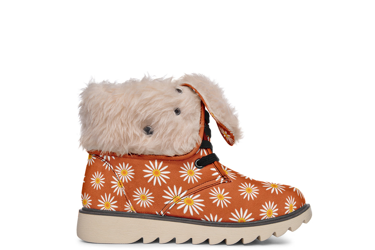 Daisies On Orange