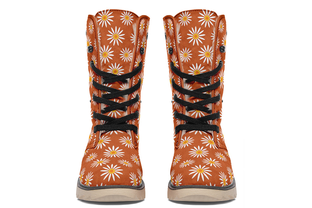 Daisies On Orange