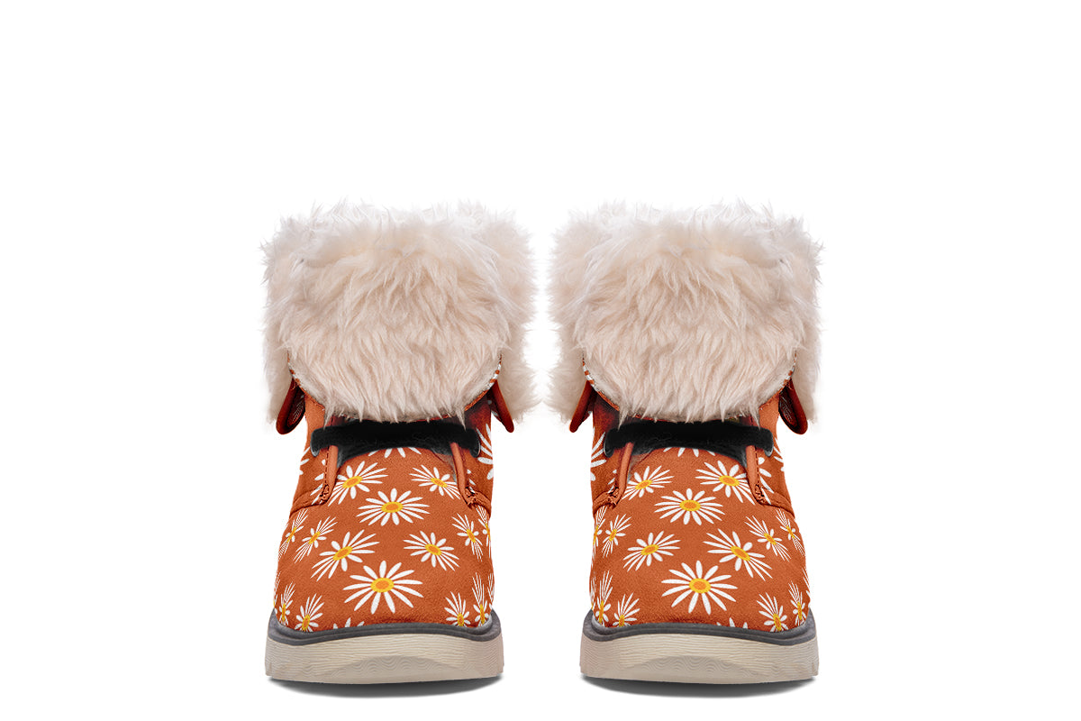 Daisies On Orange