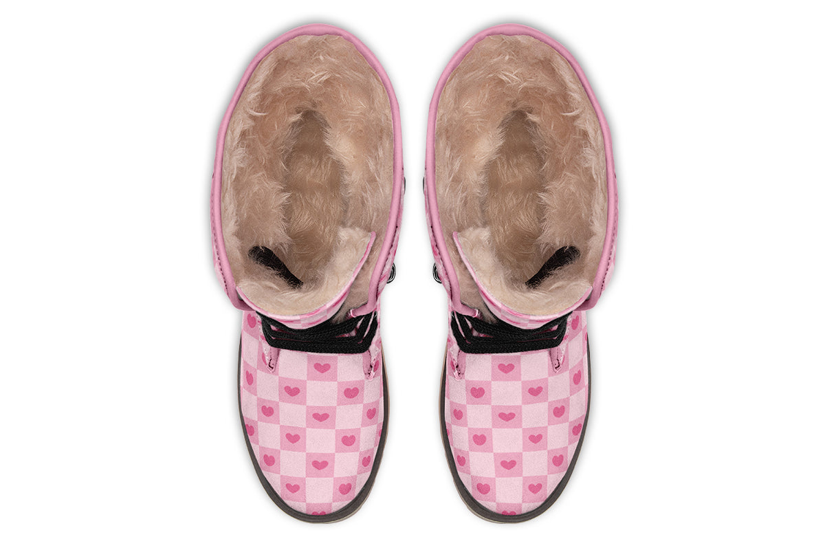 Pink Heart Check