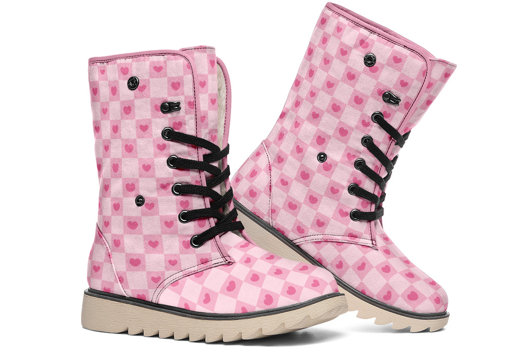 Pink Heart Check