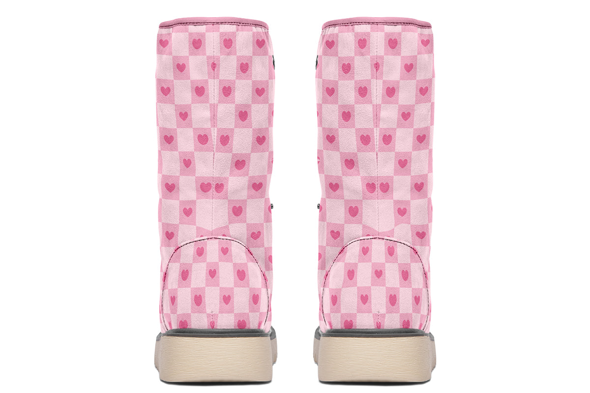 Pink Heart Check