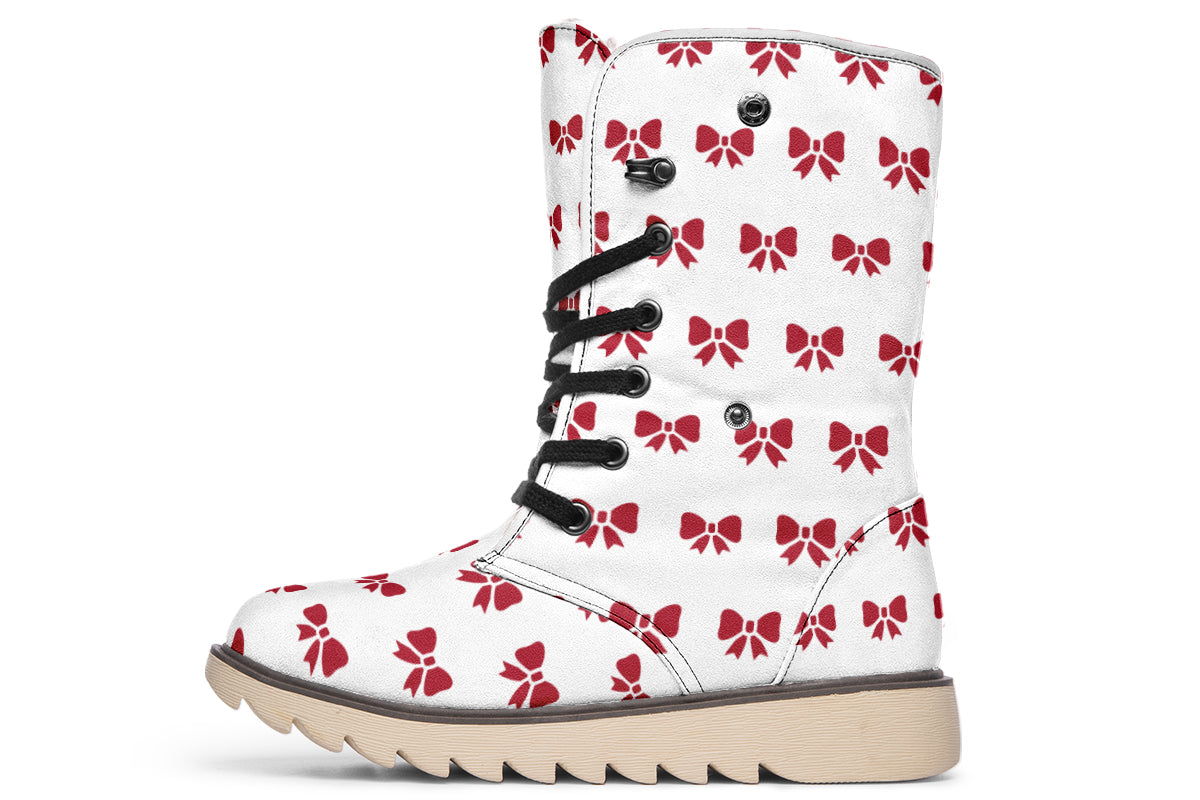 Ribbon Red on White