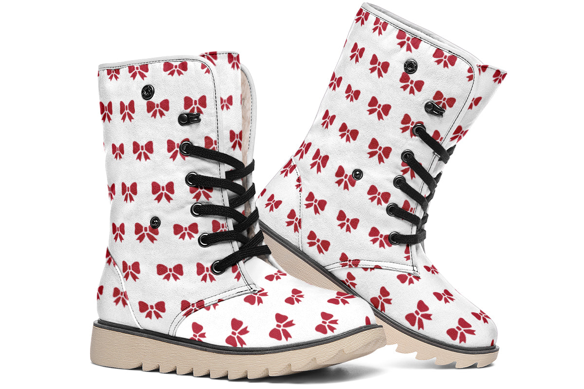 Ribbon Red on White