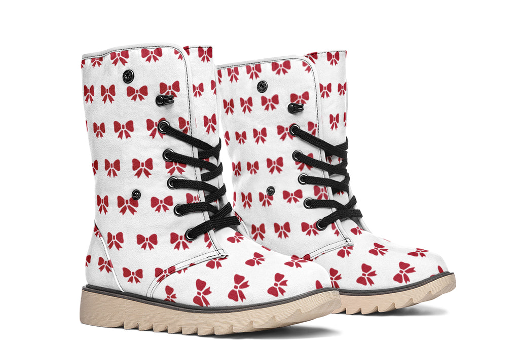 Ribbon Red on White