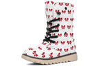 Ribbon Red on White