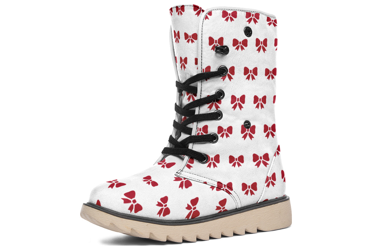 Ribbon Red on White