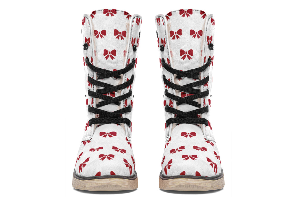 Ribbon Red on White