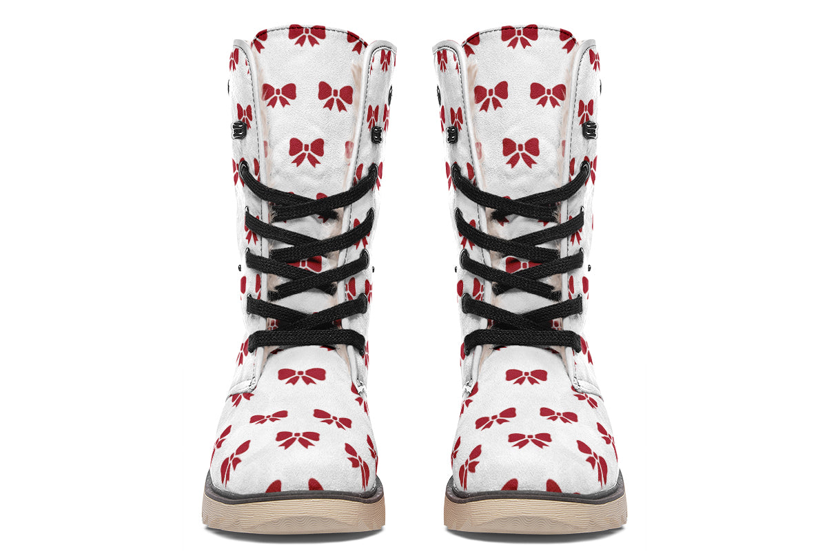 Ribbon Red on White