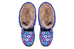 Royal Blue Retro Daisies