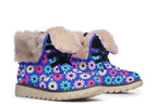 Royal Blue Retro Daisies