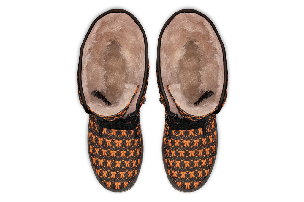 Tangerine Bows on Cocoa